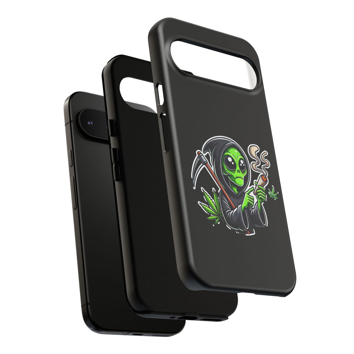 Reaper Alien Phone Case – Cute Grim Reaper Smoking Weed iPhone Case