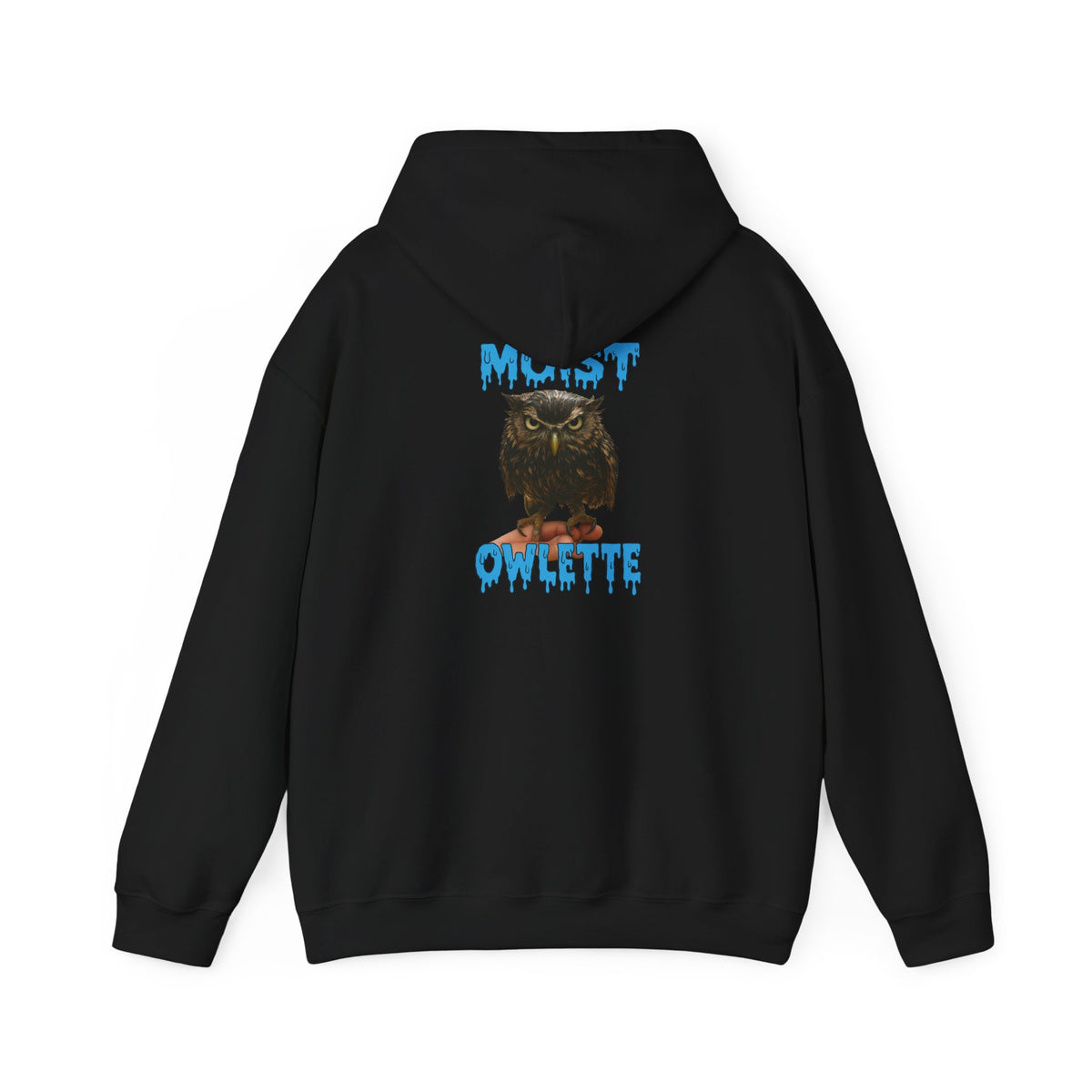 Owl Graphic Hoodie – “Must Owelette” Retro Drip Design