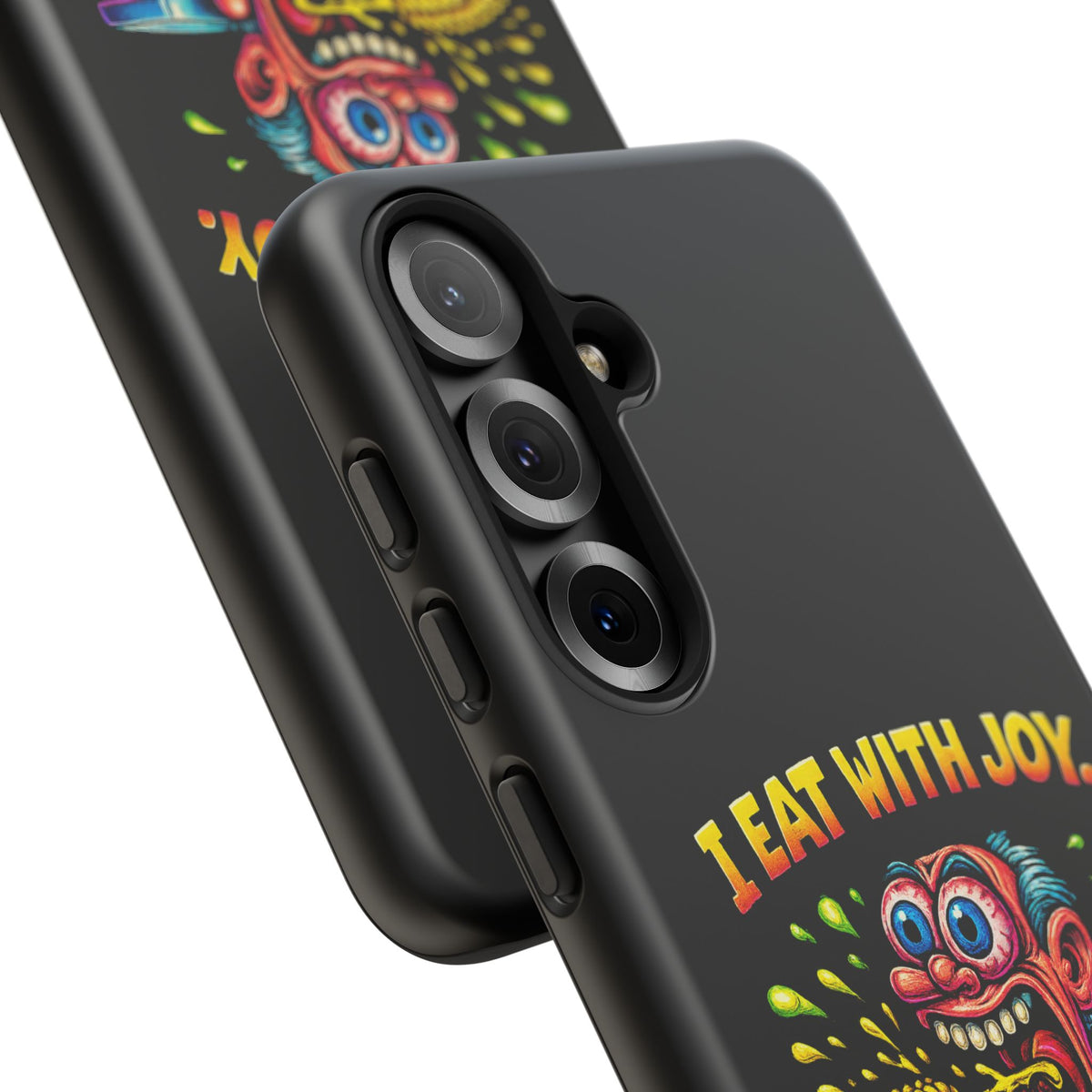 Phone Case — "I Eat With Joy, I Regret With Fury" Graphic