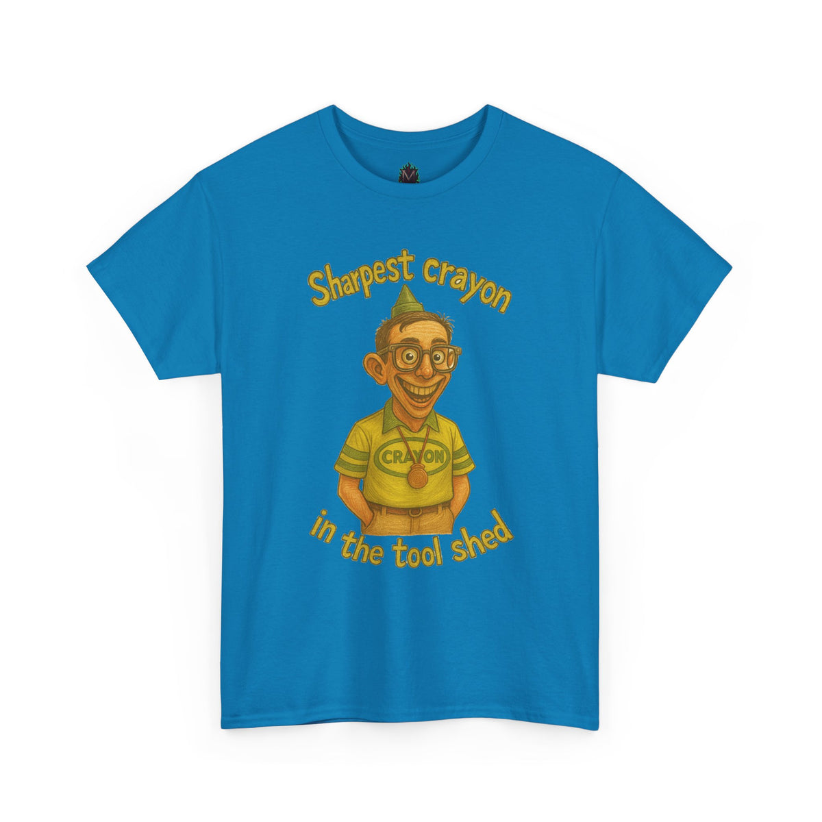 Sharpest Crayon in the Tool Shed T-Shirt | Funny Retro Character Tee