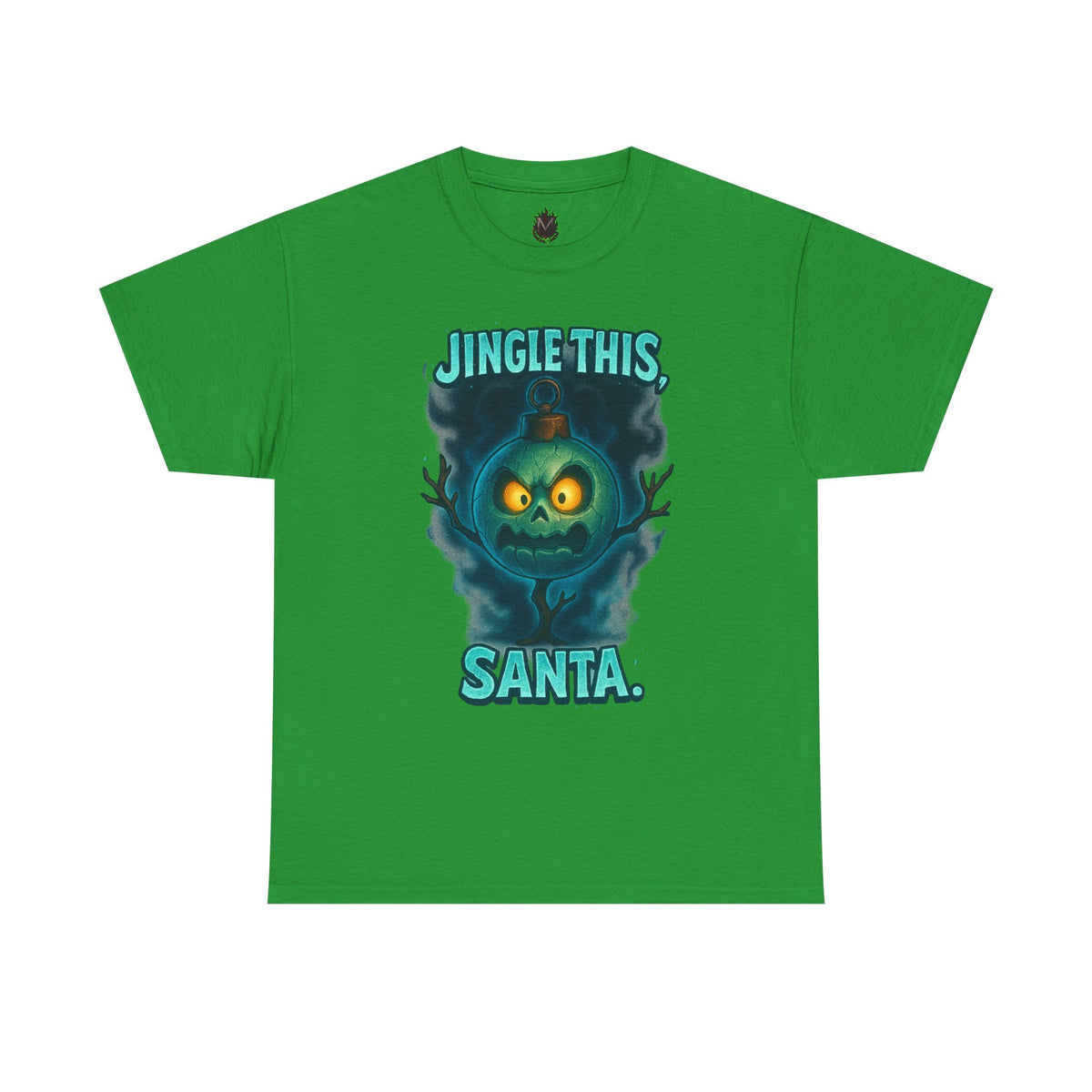 Jingle This Santa T-Shirt | Spooky Christmas Skull Design