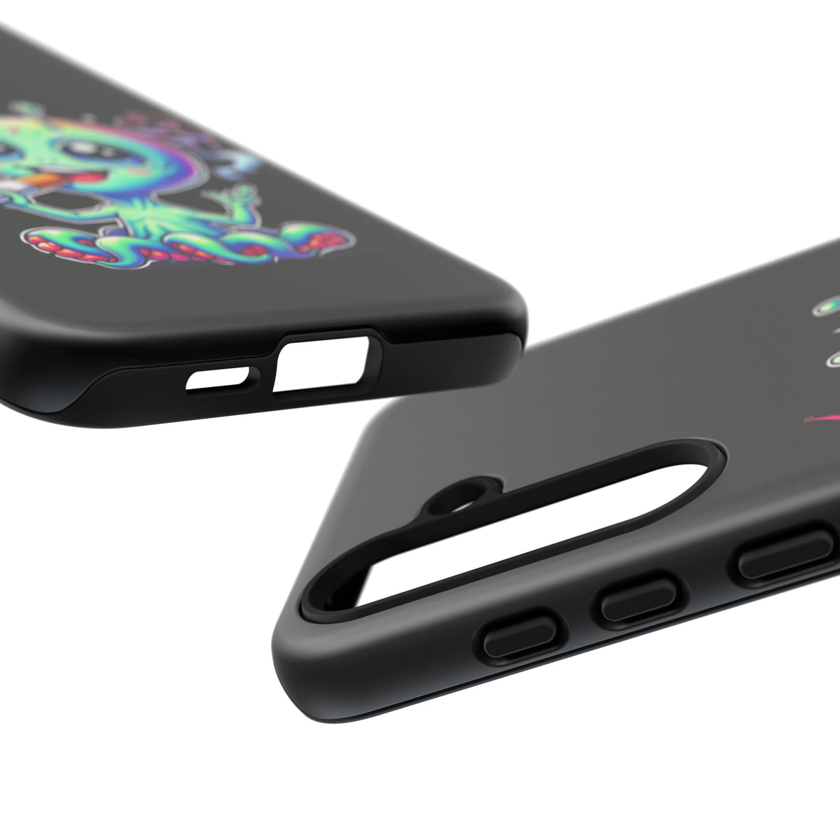 Alien Smoking Rainbow Joint Phone Case — Cute Psychedelic Cannabis iPhone Cover