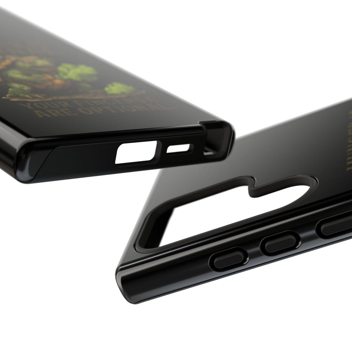 Phone Case — "Hunger Is Eternal, Your Fingers Are Optional" Turtle Monster Design
