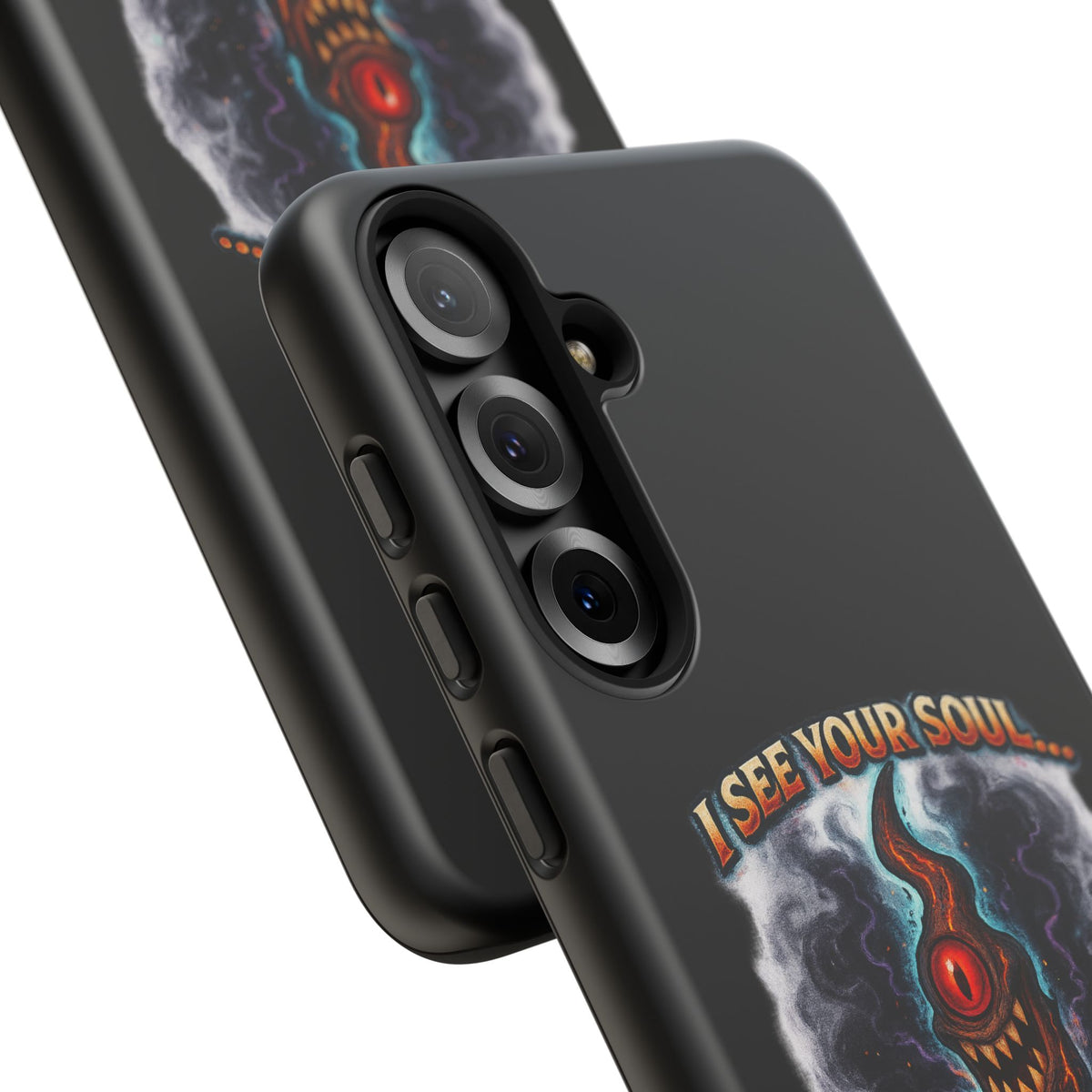Phone Case — "I See Your Soul and It’s Disappointing" Dark Horror Graphic