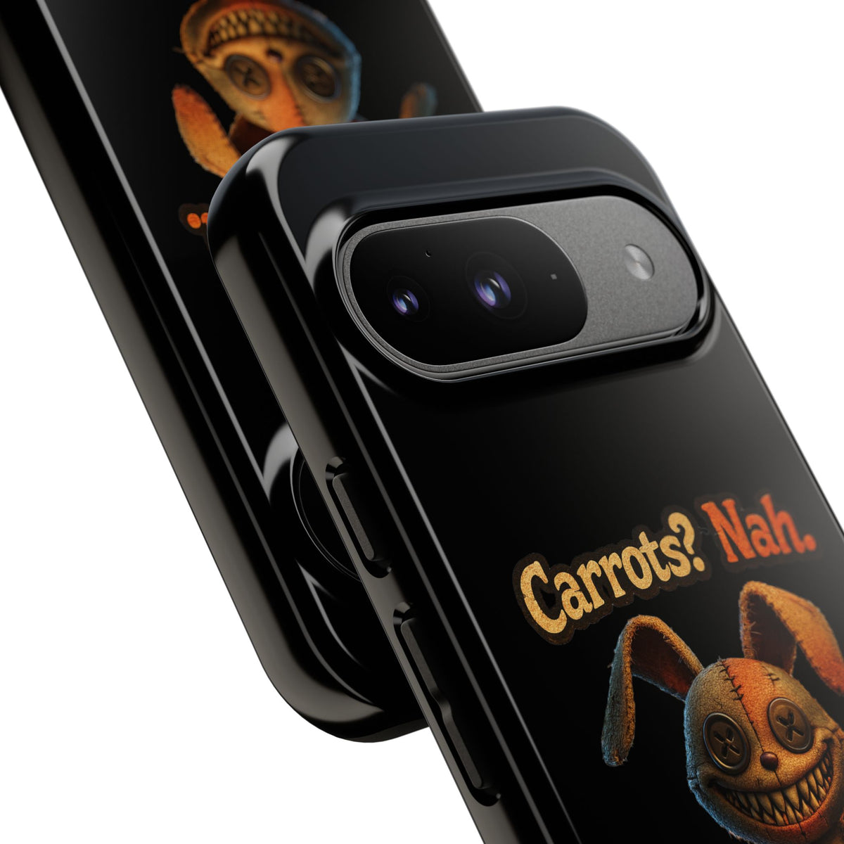 Phone Case — Creepy Bunny "Carrots? Nah. I crave screams." Halloween Horror Design