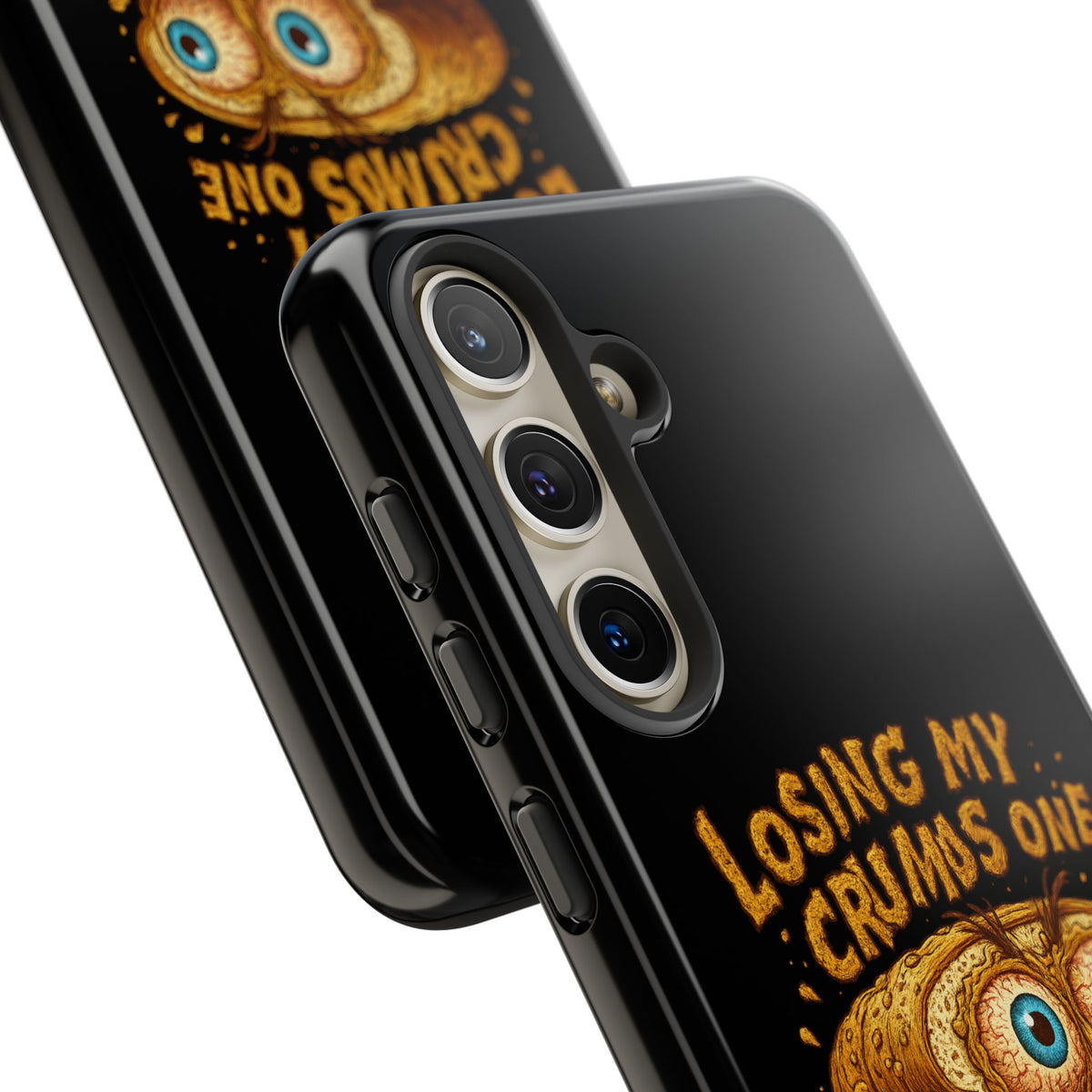 Phone Case — "Losing My Crumbs One Thought at a Time" Funny Retro Bread Illustration