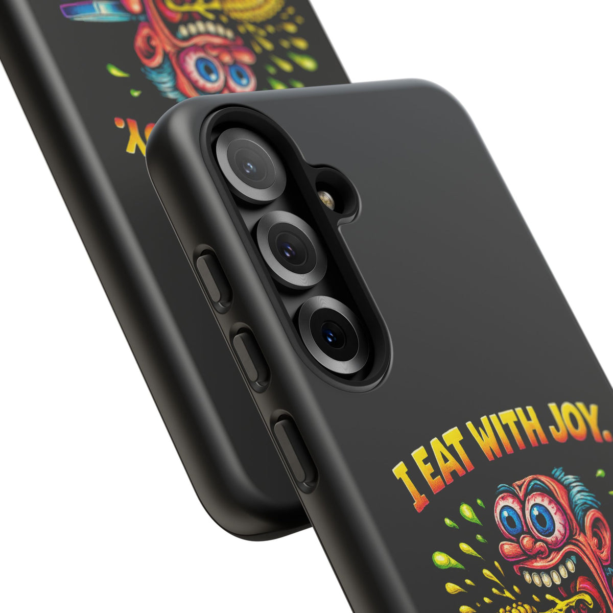 Phone Case — "I Eat With Joy, I Regret With Fury" Graphic