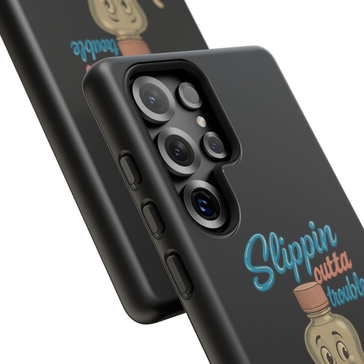 Phone Case — Retro 'Slippin Outta Trouble' Baby Bottle Design
