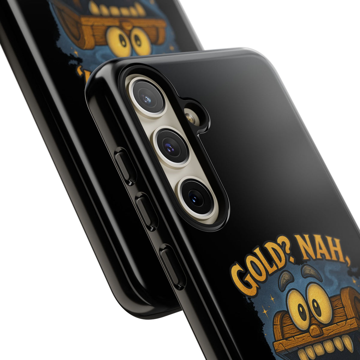 Phone Case — “Gold? Nah, I’m Full of Disappointment” Funny Treasure Chest Design