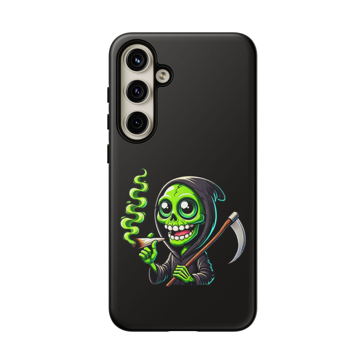 Grinning Green Reaper Phone Case