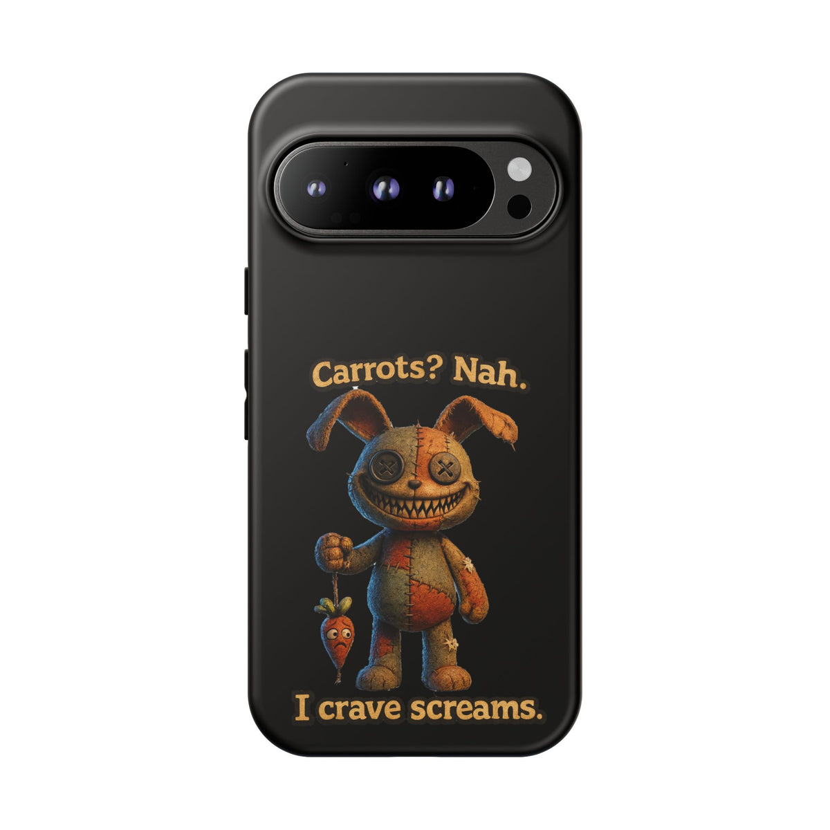 Phone Case — Creepy Bunny "Carrots? Nah. I crave screams." Horror iPhone Case