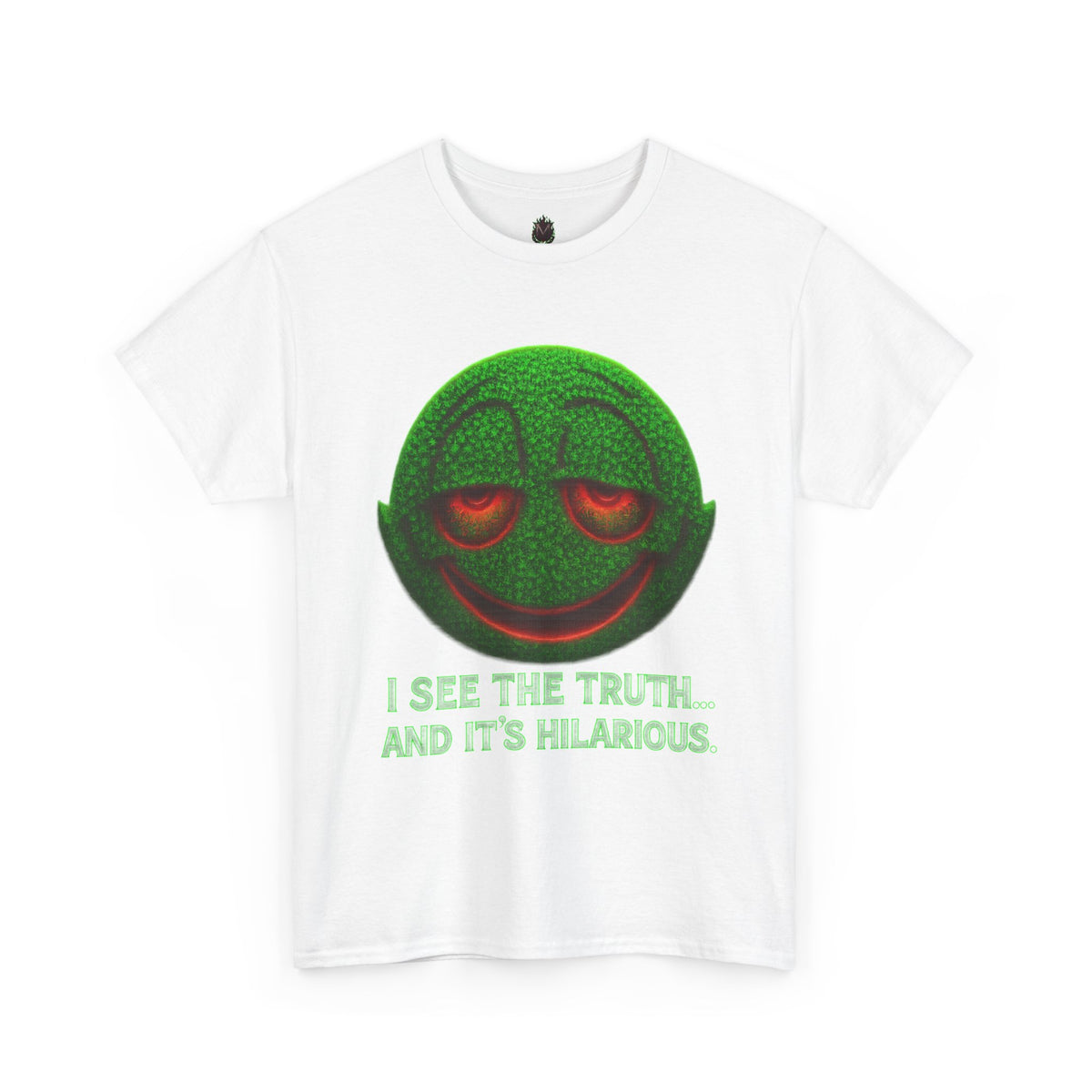 I See the Truth... and It’s Hilarious – Trippy Neon Smiley T-Shirt