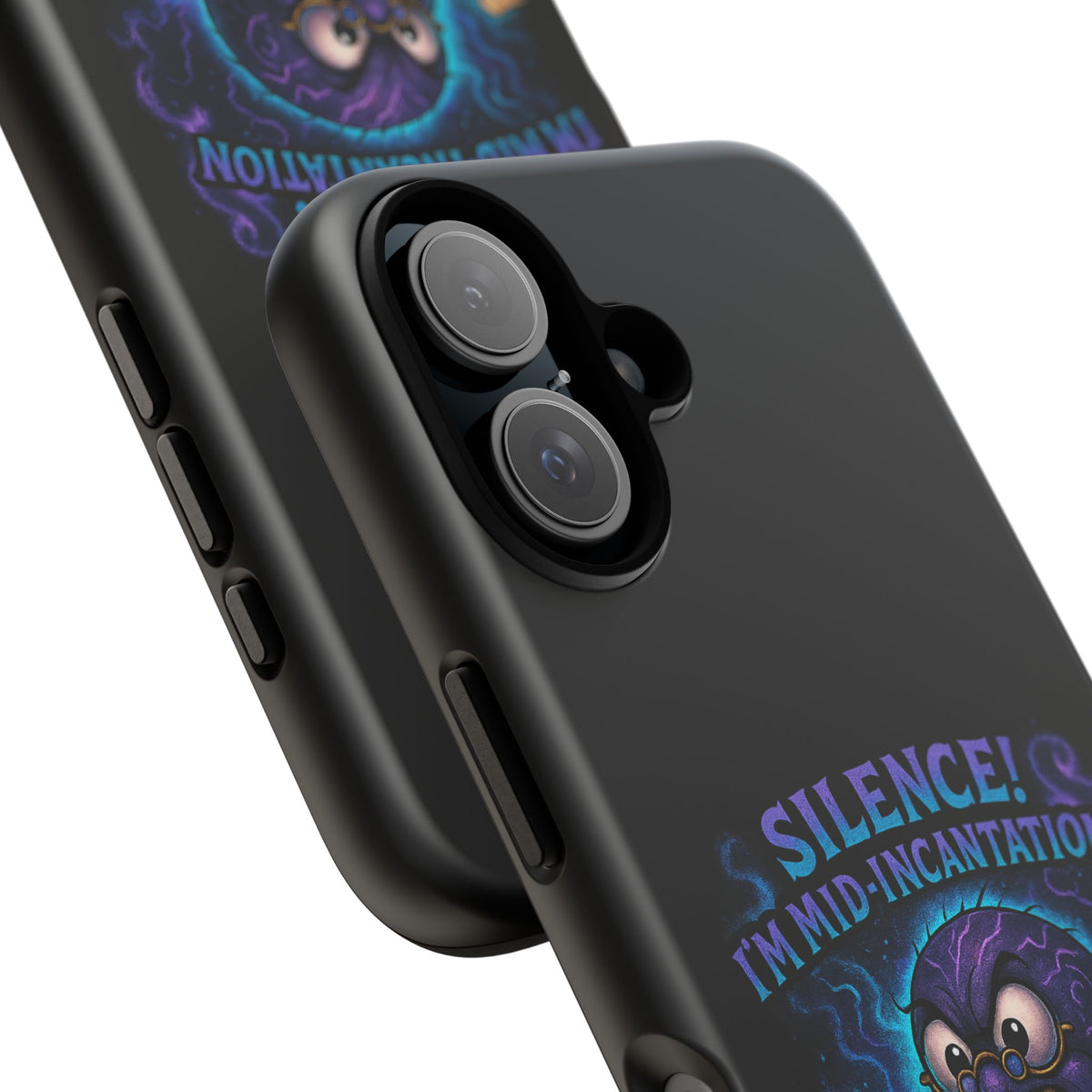 Phone Case — "Silence! I'm Mid-Incantation" Cute Angry Spider Magic Design