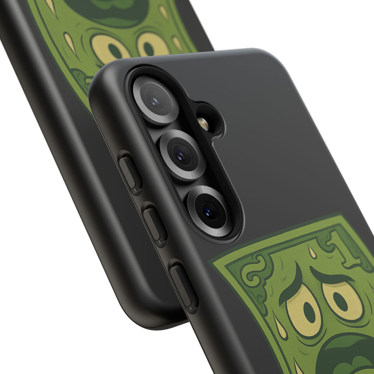 Phone Case — Funny Traumatized Dollar Bill Design ("I'm not dirty, I'm just traumatized")