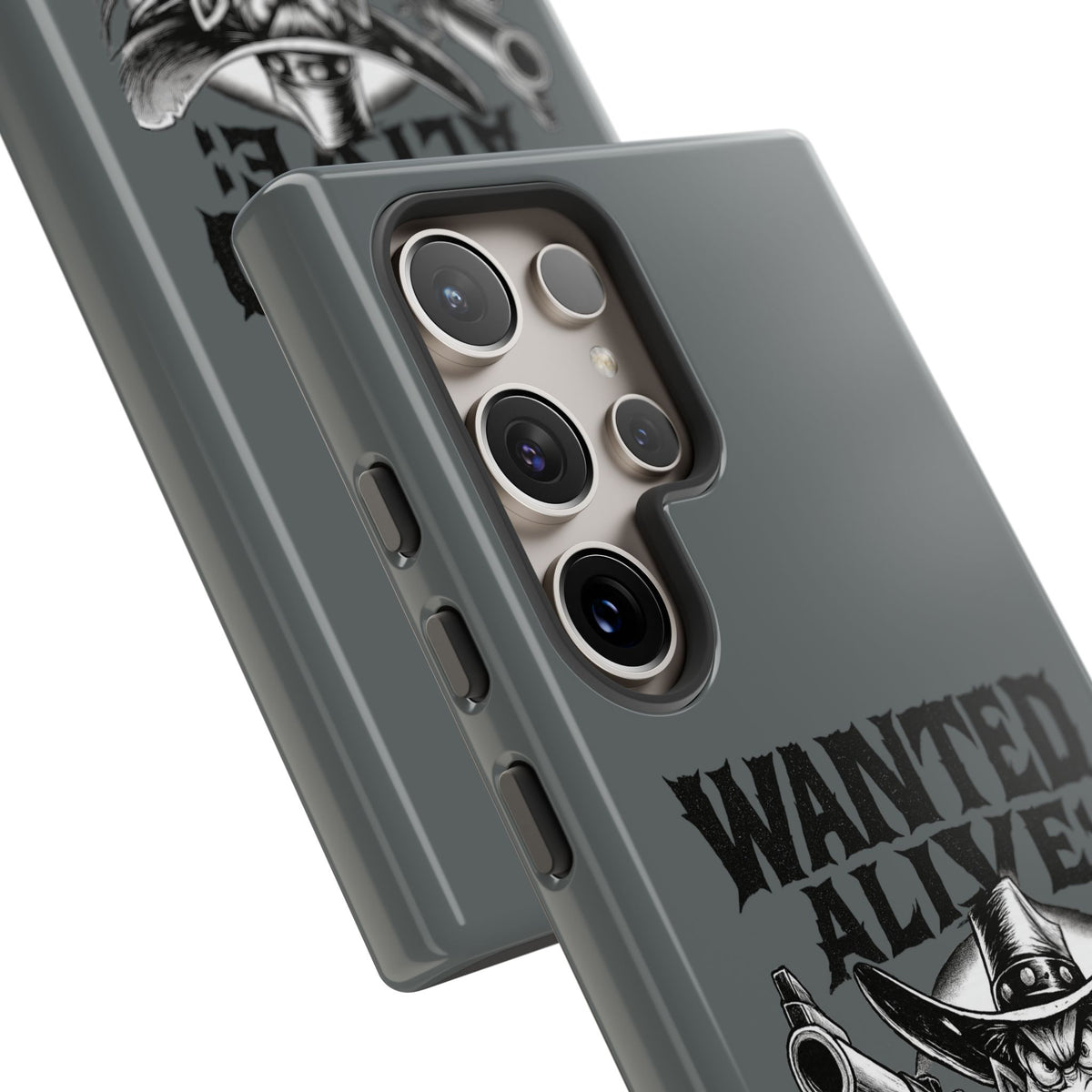 Phone Case — "Wanted Alive!" Cowboy Chewin' Tobacco Graphic
