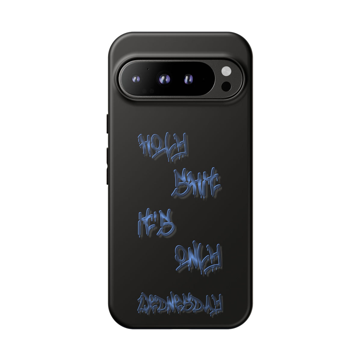 Phone Case — Blue Neon Graffiti "Tough Cases" Protective Cover