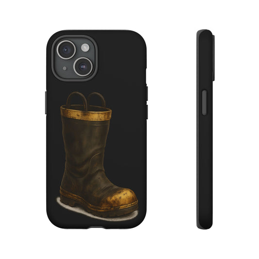 Vintage Fire Boot Phone Case — Rugged Protective iPhone Cover