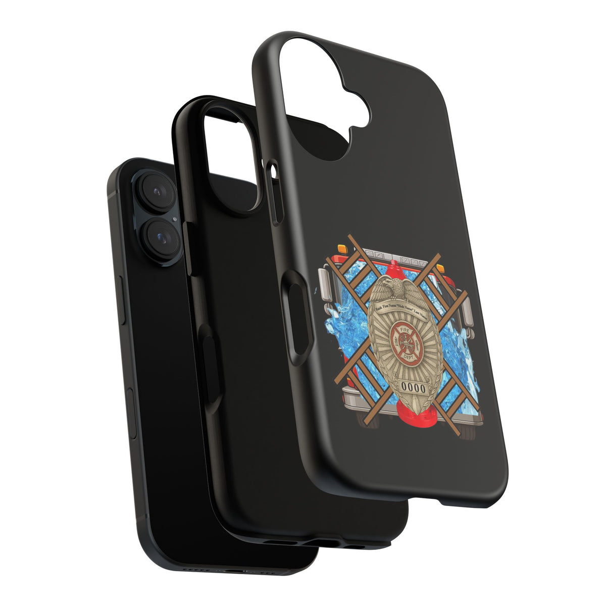 Firefighter Badge Phone Case – Maltese Cross Rescue Design