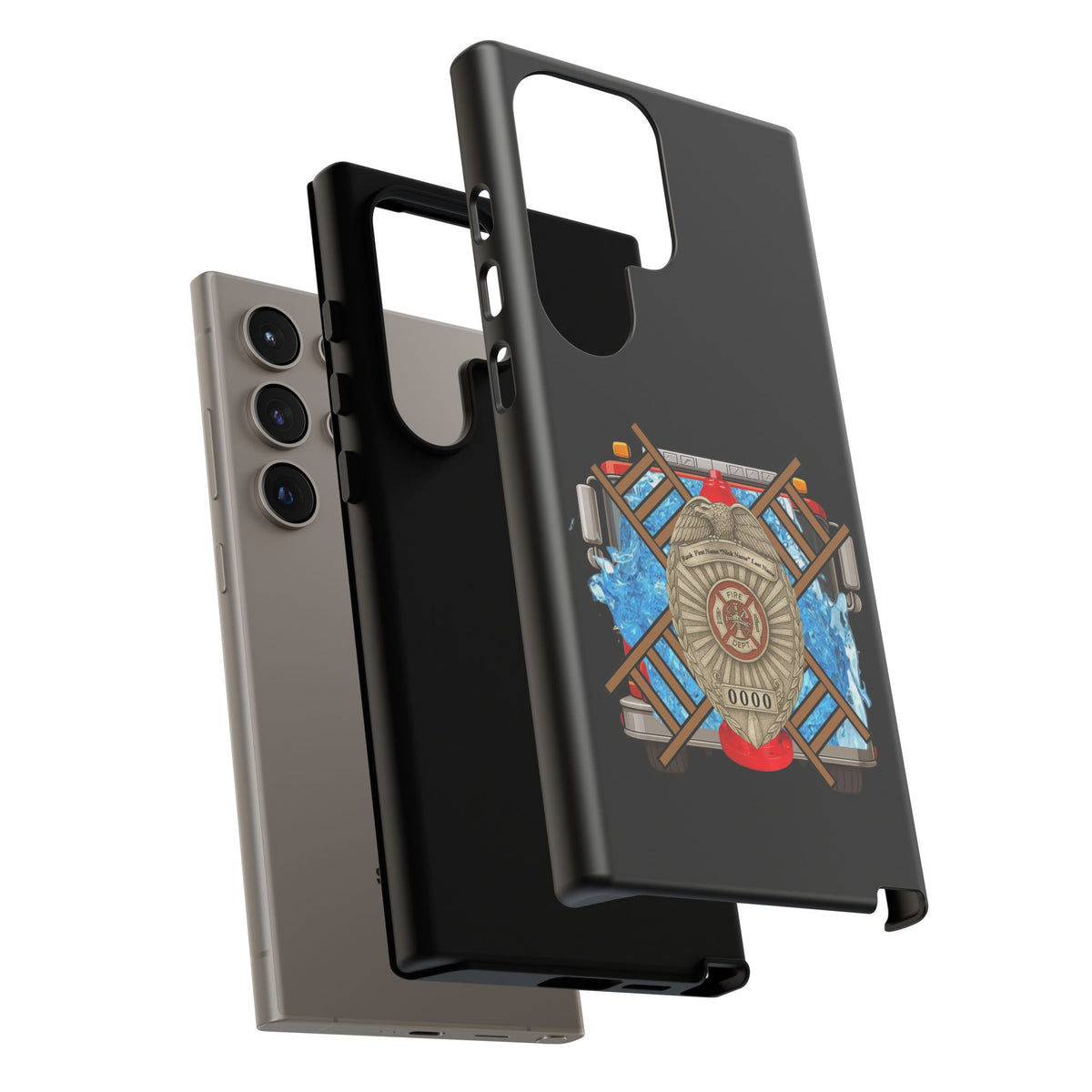 Firefighter Badge Phone Case – Maltese Cross Rescue Design