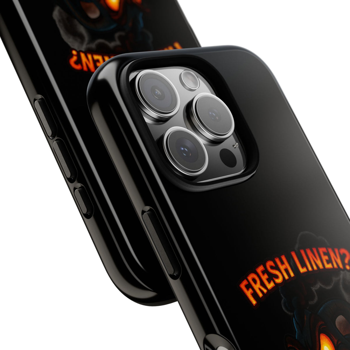 Phone Case — 'Fresh Linen? I Smell Fear.' Spooky Pumpkin Horror Protective Case