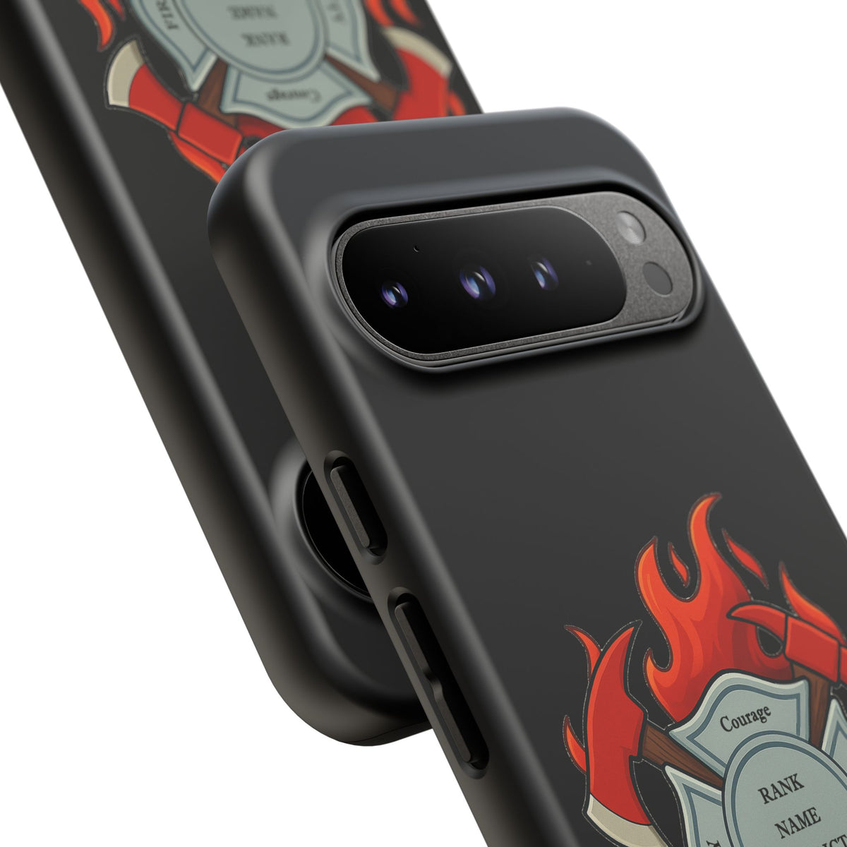Firefighter Maltese Cross Phone Case — Custom Rank/Name/District Design