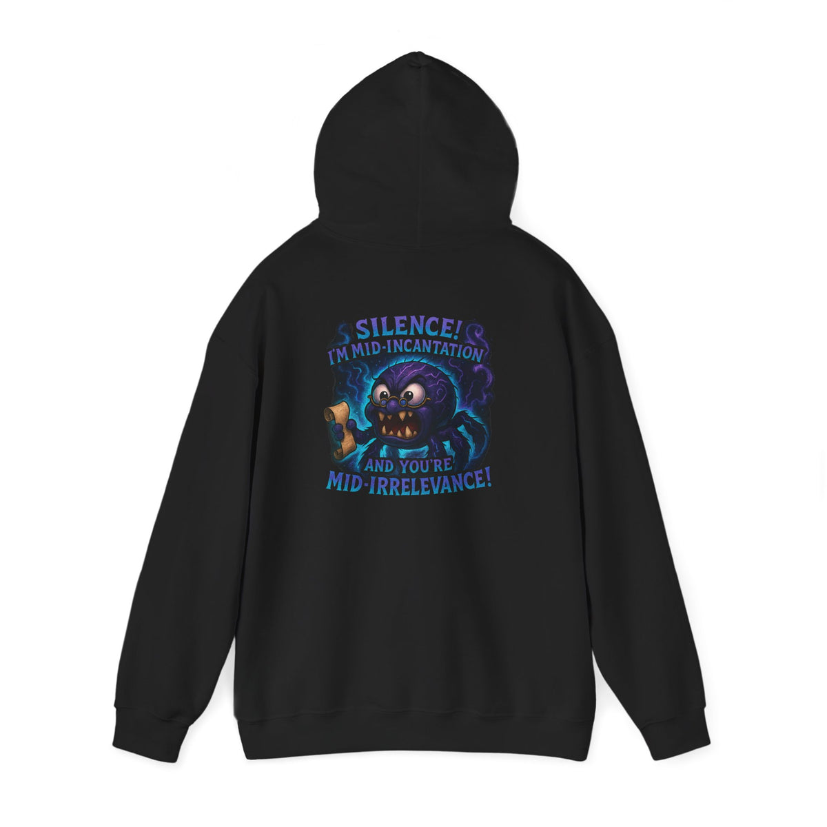 Skull Mage Hoodie — “Silence I’m Mid-Incantation and Mid-Irrelevance!” Graphic Pullover