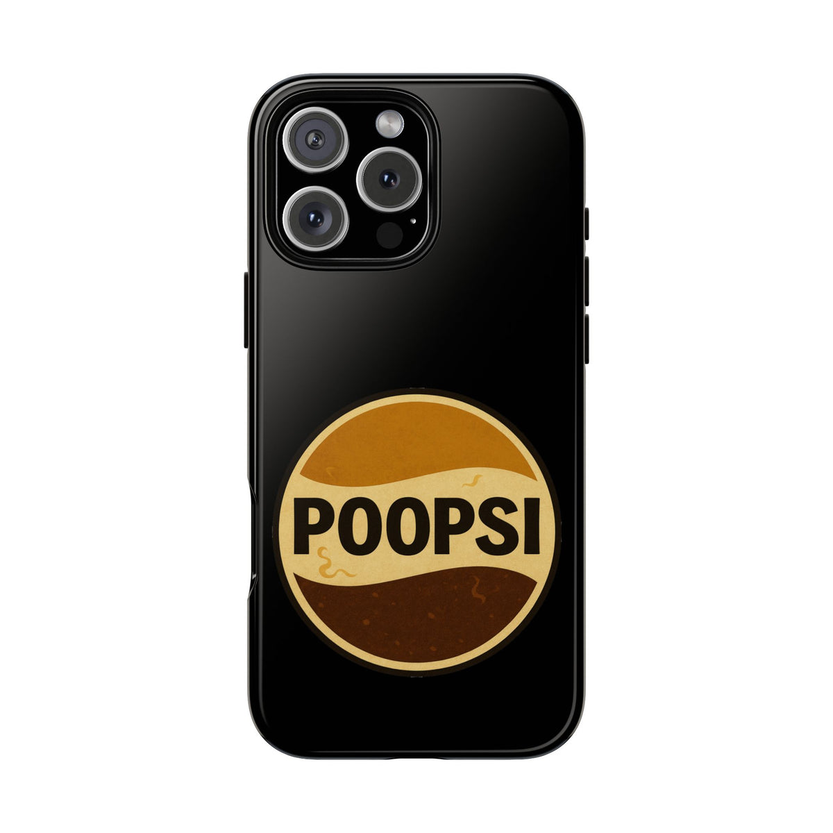 Poopsi Retro Logo Phone Case — Funny Vintage Soda-Inspired iPhone Cover