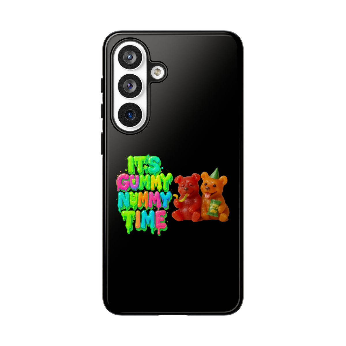 Phone Case — "It's Gummy Nummy Time" Colorful Gummy Bear Protective Case