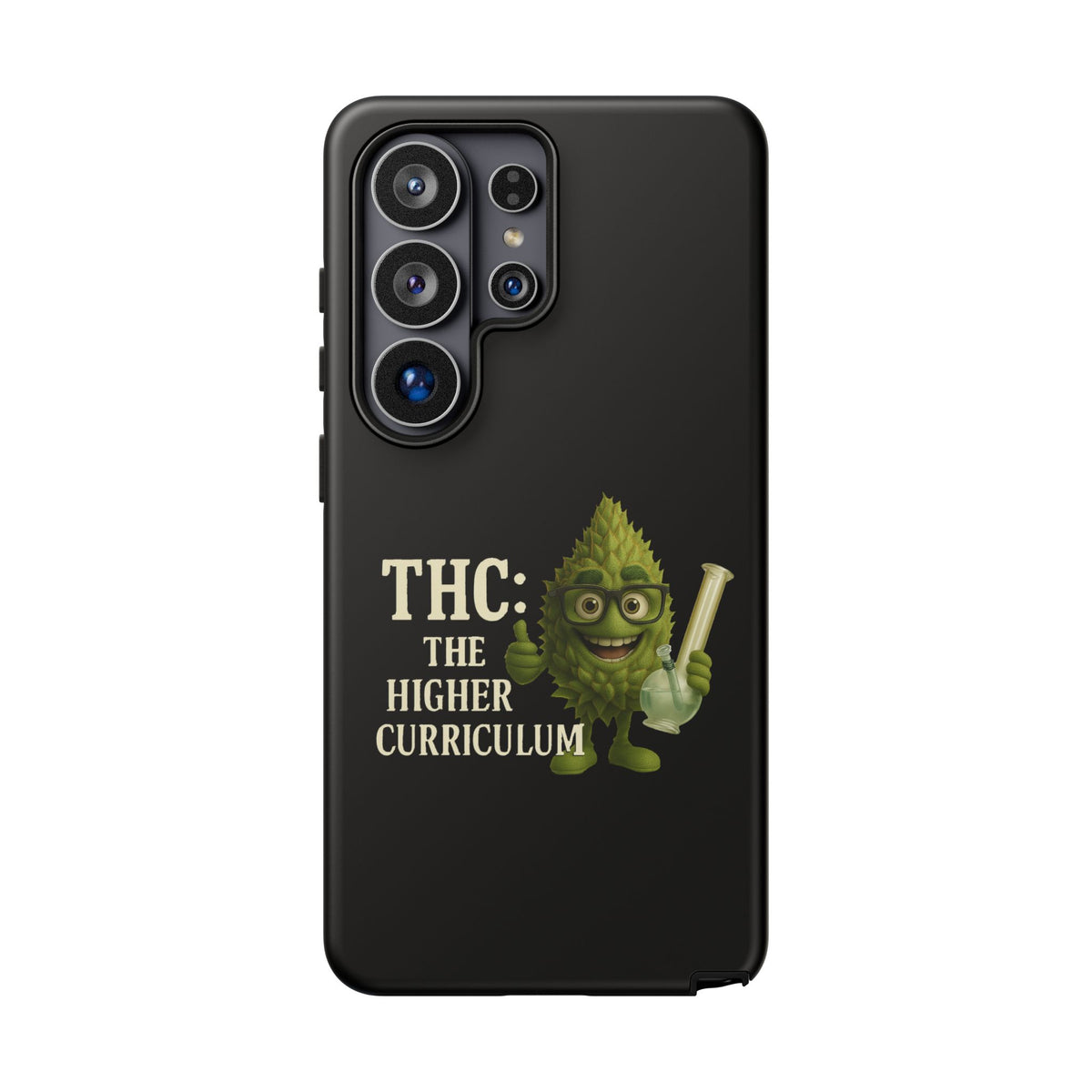 THC The Higher Curriculum Phone Case – Funny Cannabis Nug Cartoon iPhone Case