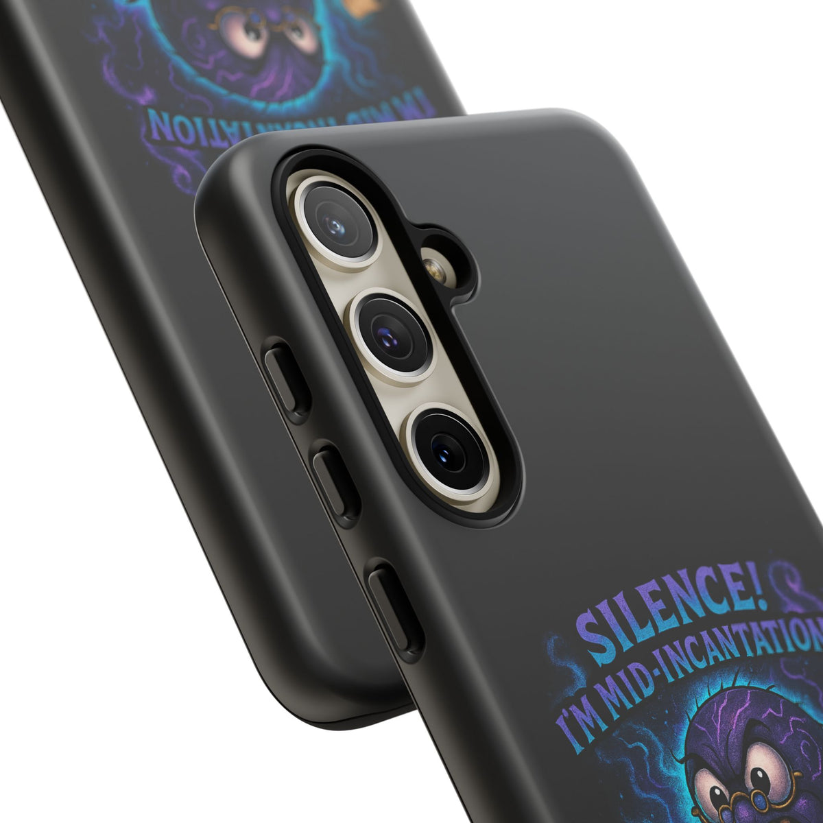 Phone Case — "Silence! I'm Mid-Incantation" Cute Angry Spider Magic Design