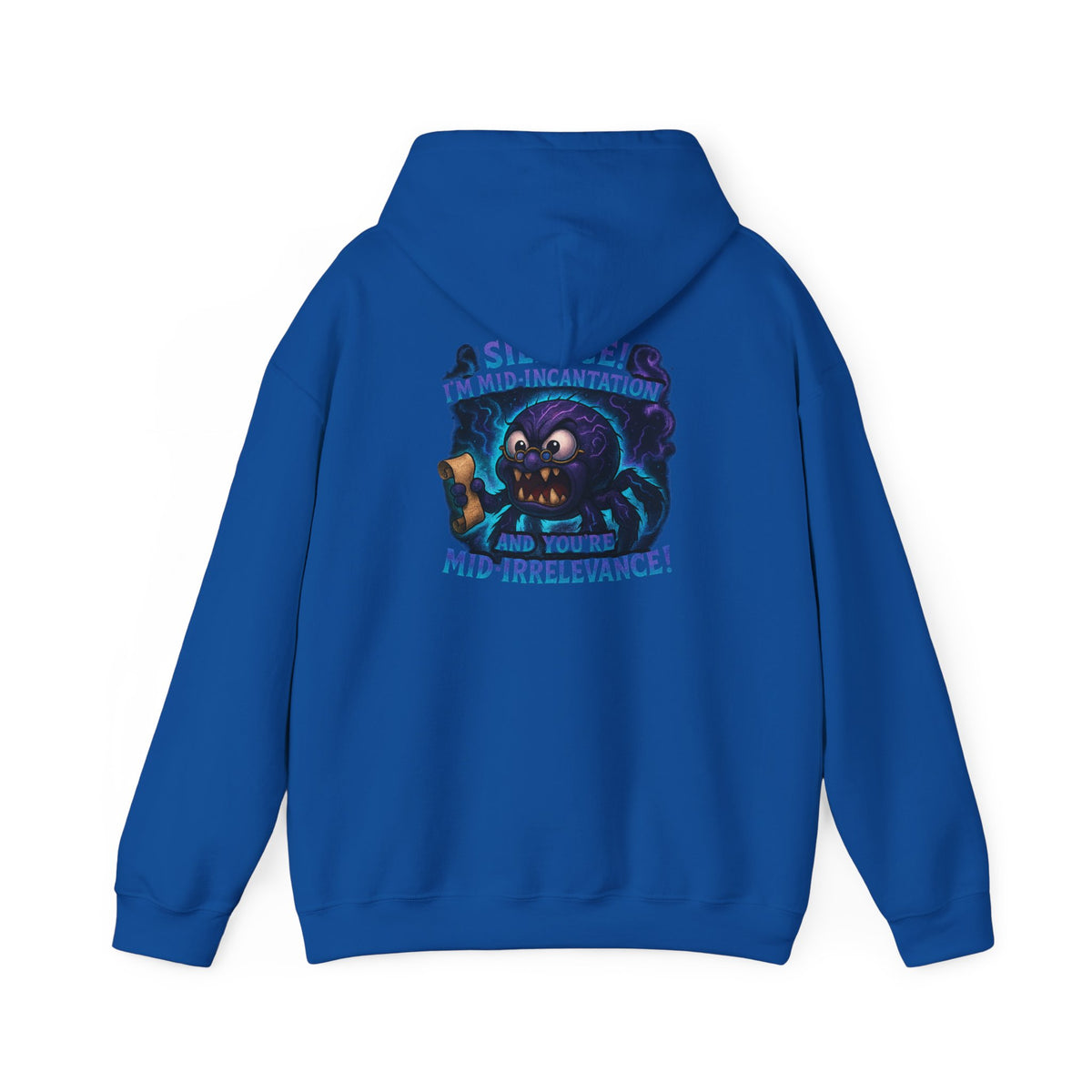 Skull Mage Hoodie — “Silence I’m Mid-Incantation and Mid-Irrelevance!” Graphic Pullover