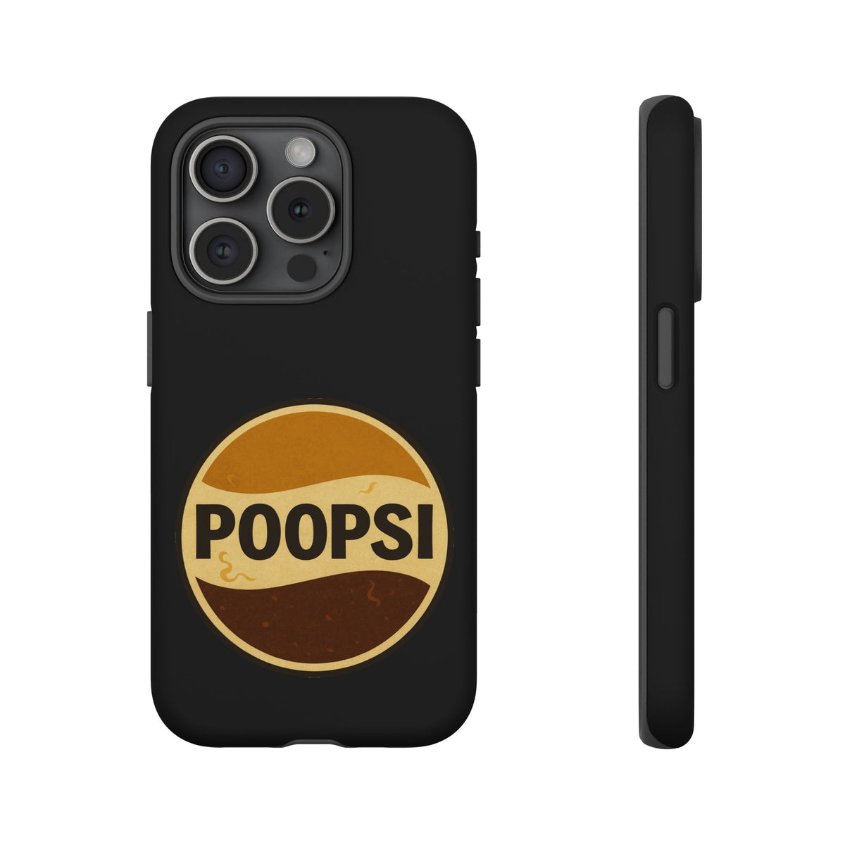 Poopsi Retro Logo Phone Case — Funny Vintage Soda-Inspired iPhone Cover