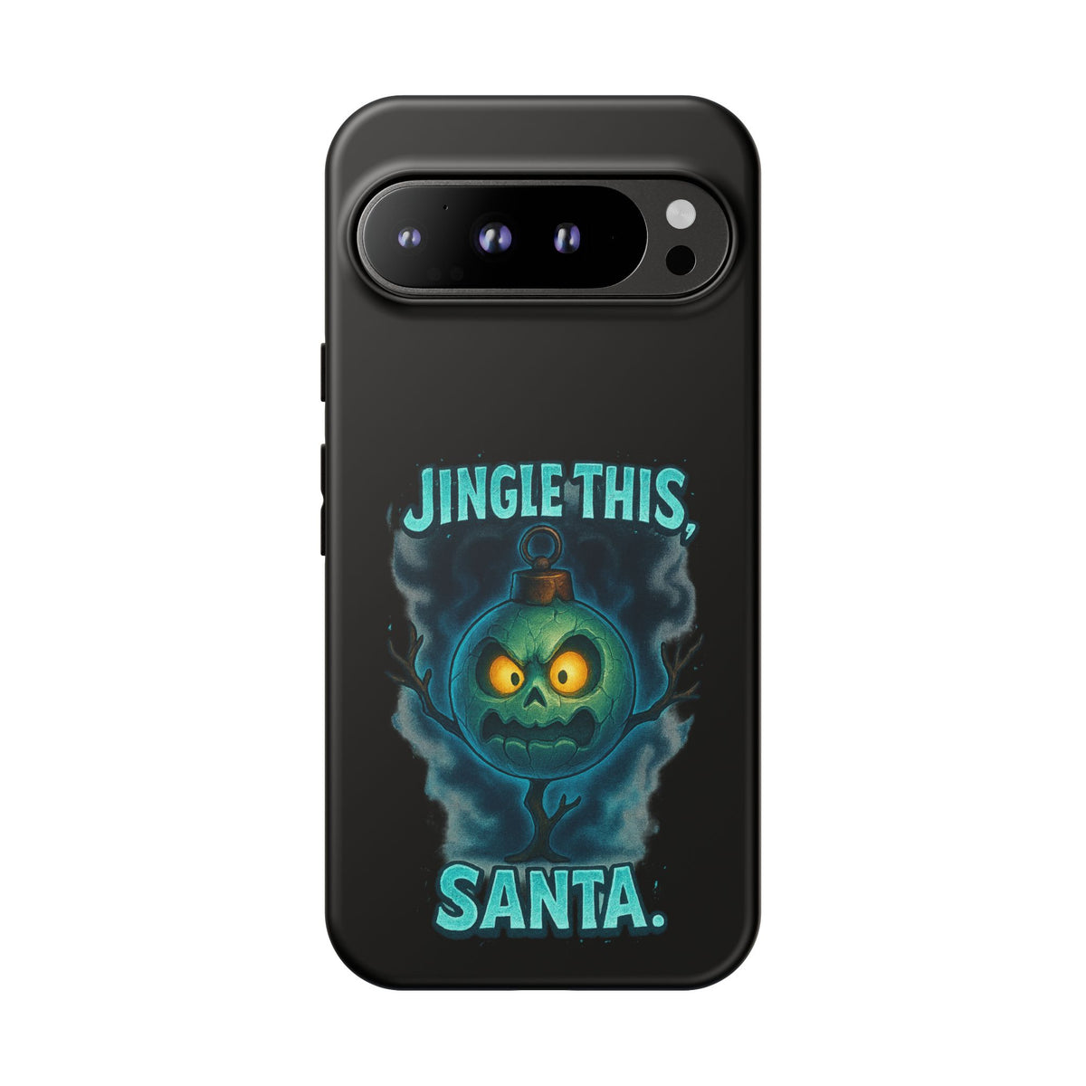 Phone Case - 'Jingle This, Santa' Spooky Holiday Protective Case
