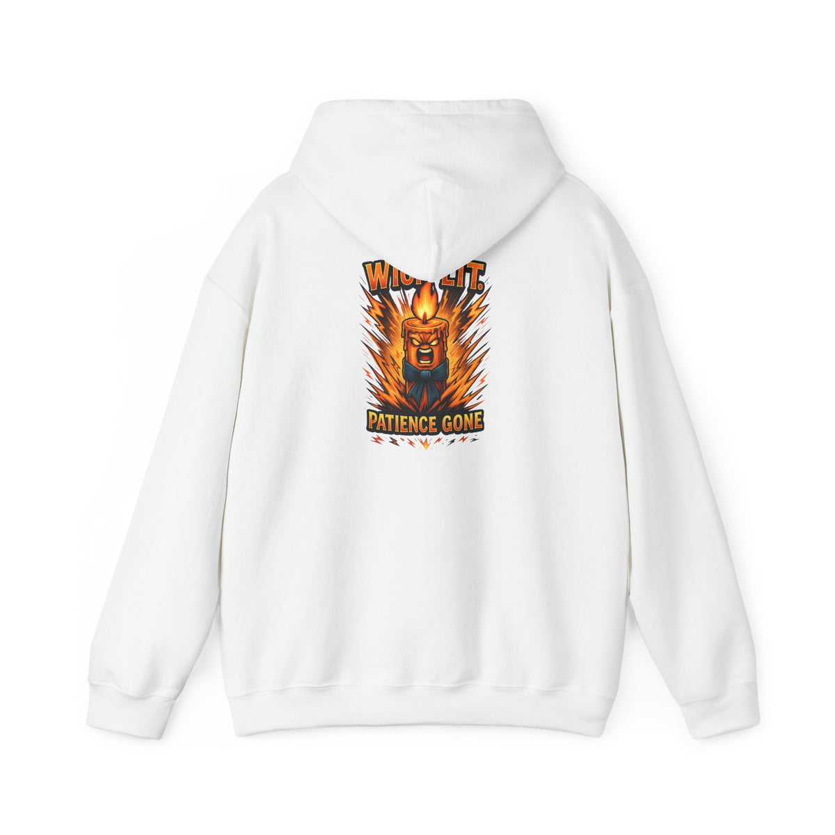 Patience Gone Hoodie — Fiery Roaring Bear Graphic Sweatshirt