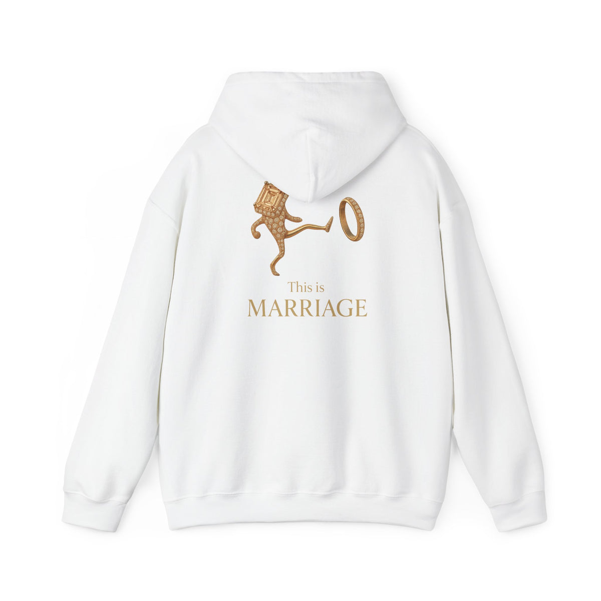 Marriage Key Graphic Hoodie — "This Is Marriage" Gold Lion Design