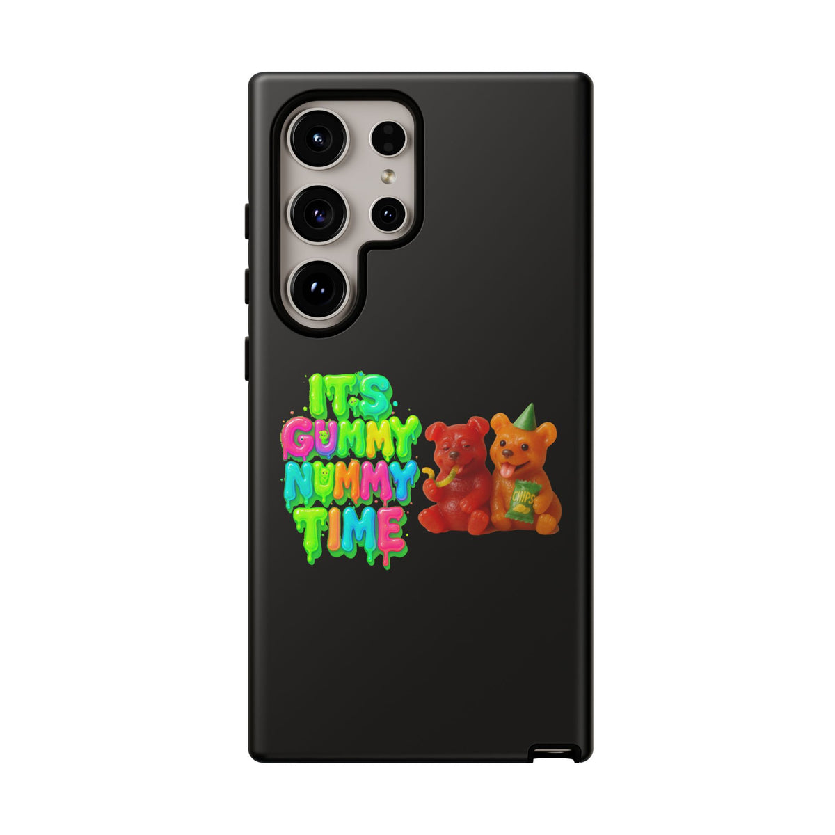 Phone Case — "It's Gummy Nummy Time" Colorful Gummy Bear Protective Case