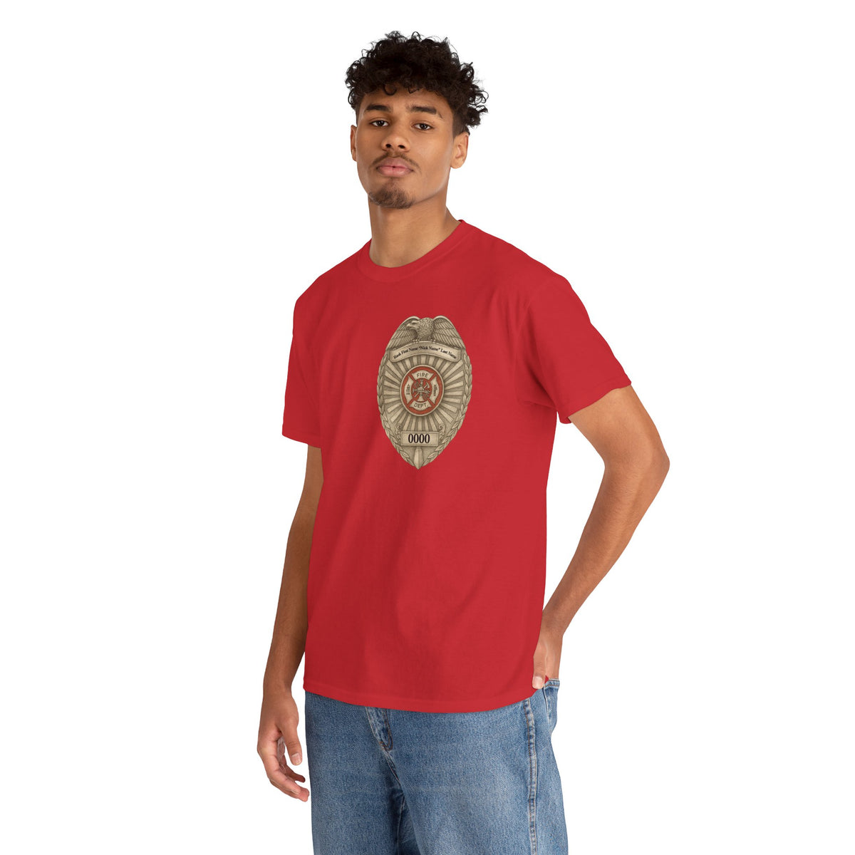 Flames Test Metal – Courage Firefighter Tee
