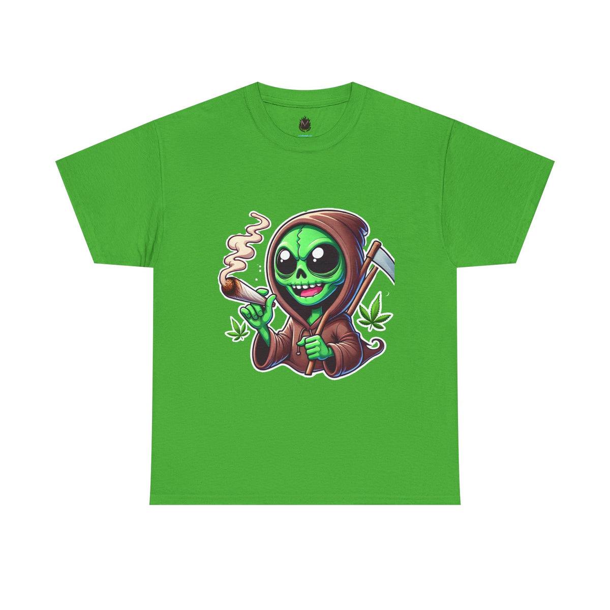 Reaper Smoking Joint T‑Shirt — Cute Grim Reaper Stoner Tee