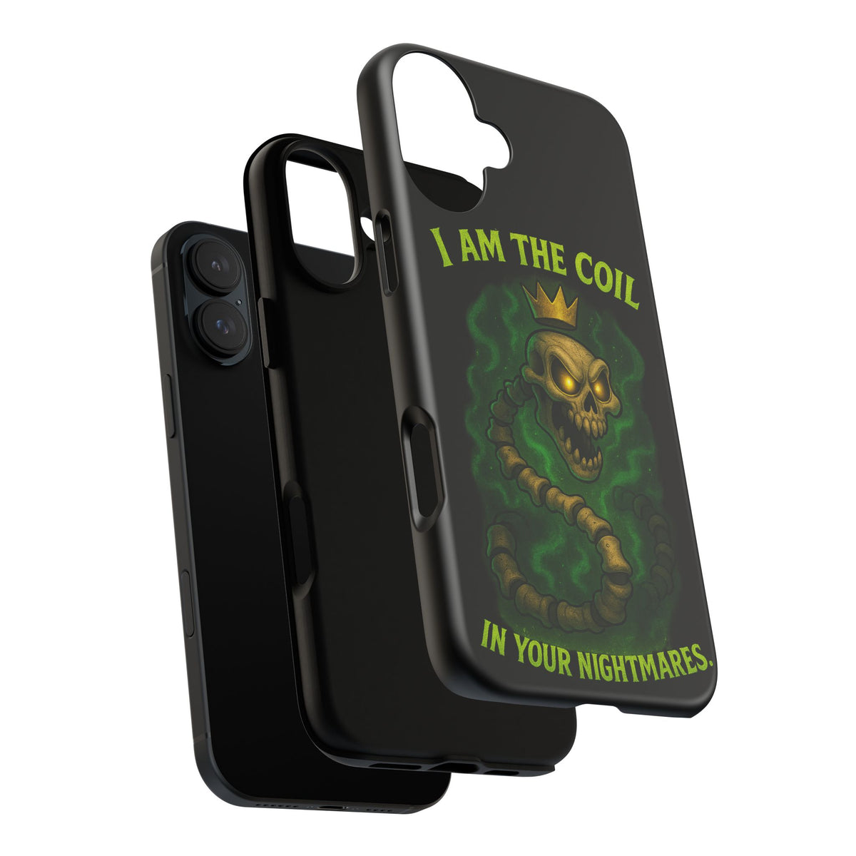 Tough Cases — “I Am The Coil In Your Nightmares” Skull Snake Shockproof Phone Case