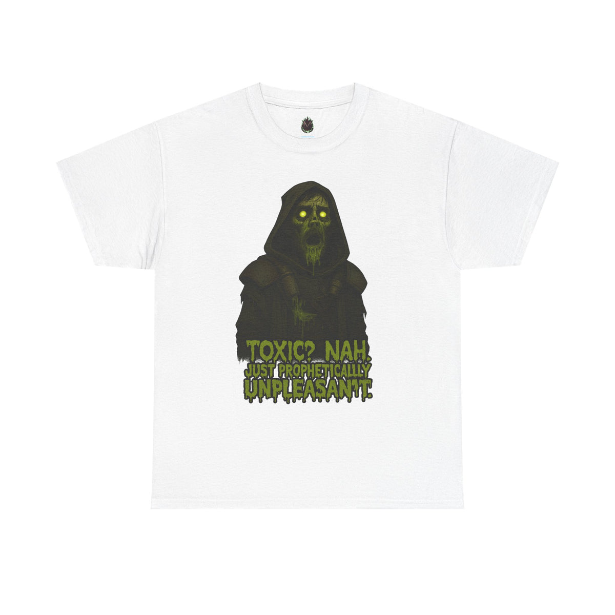 Toxic? Nah Grim Reaper Tee | Spooky Skull Hood Graphic