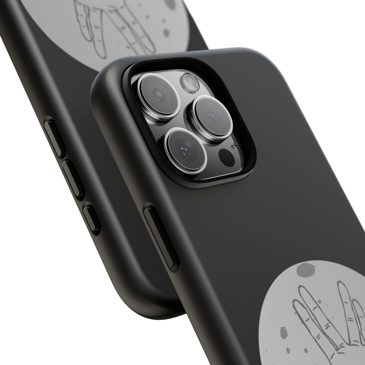 Spock Live Long Phone Case — Vulcan Salute Moon Graphic