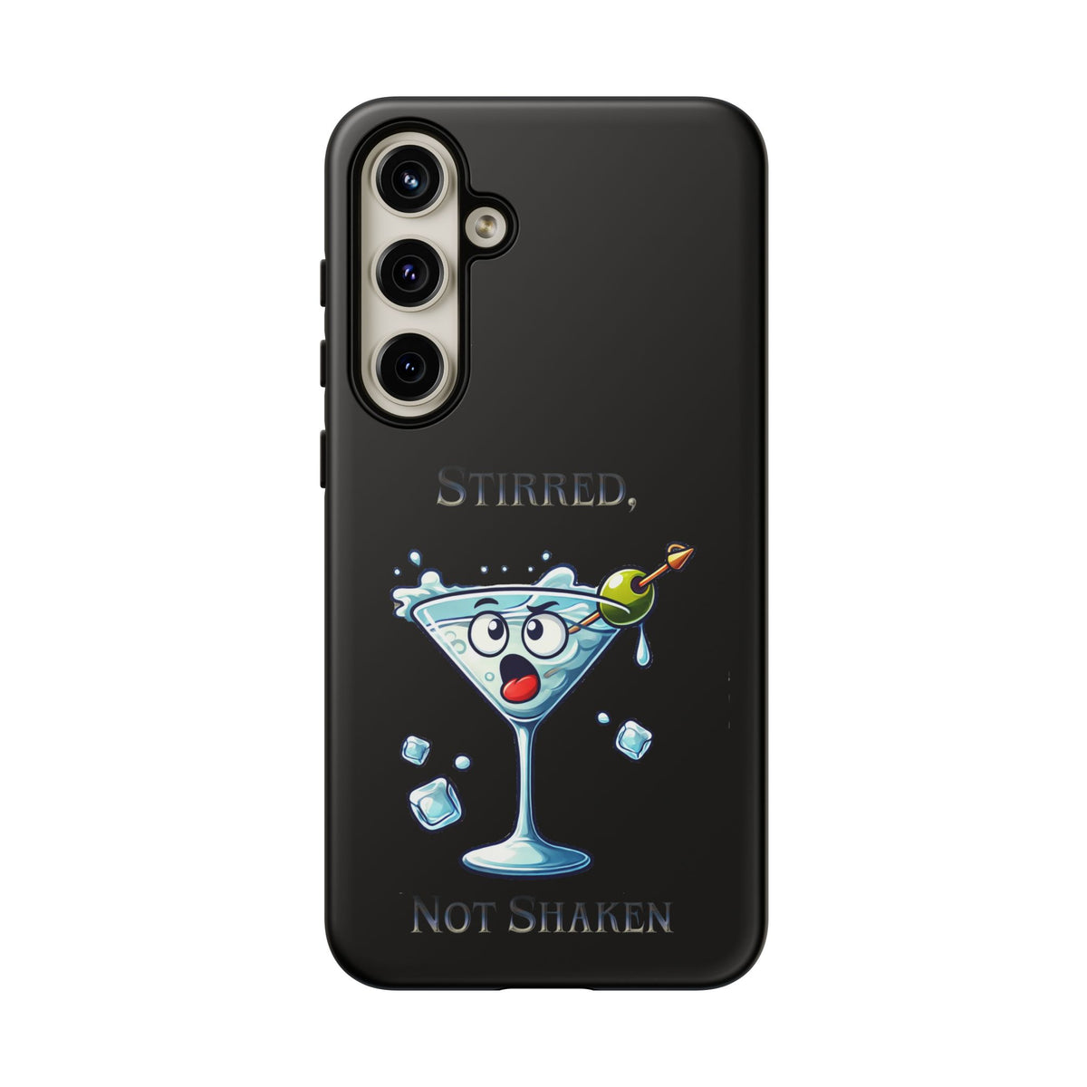 Stirred Not Shaken Phone Case — Funny Martini Cocktail Design