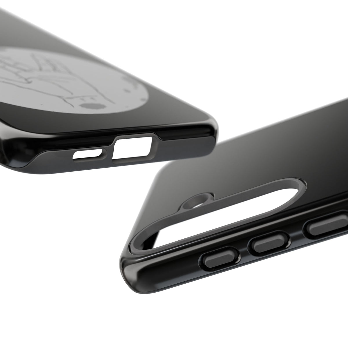 Spock Live Long Phone Case — Vulcan Salute Moon Graphic