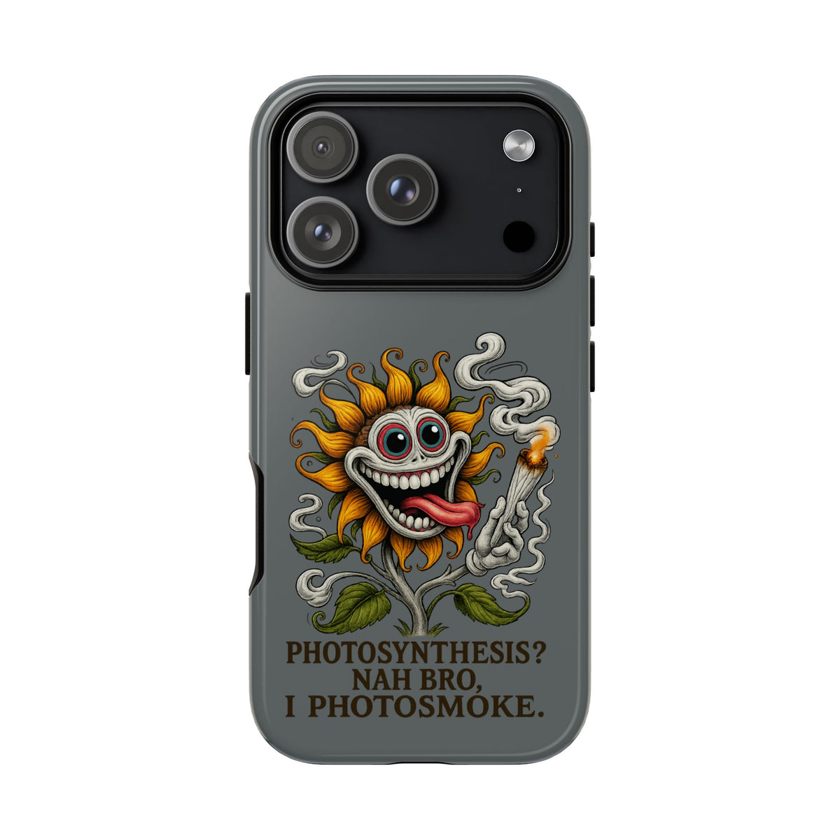 Photosmoke Sunflower Phone Case — Funny Stoner Botanical iPhone Cover
