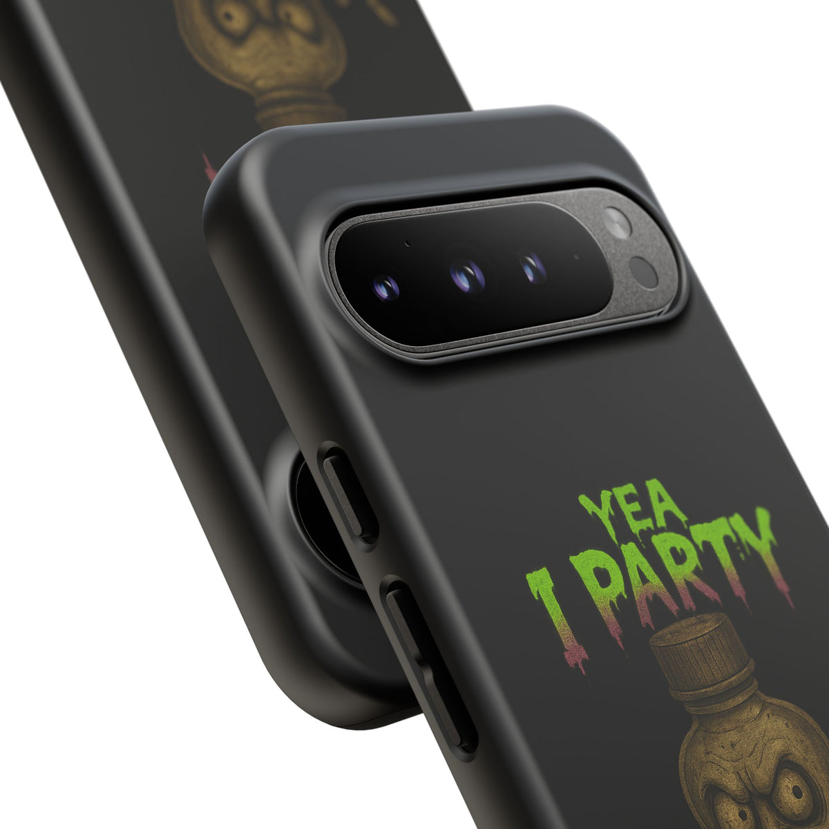 Phone Case — 'Yea I Party' Creepy Baby Bottle Graphic