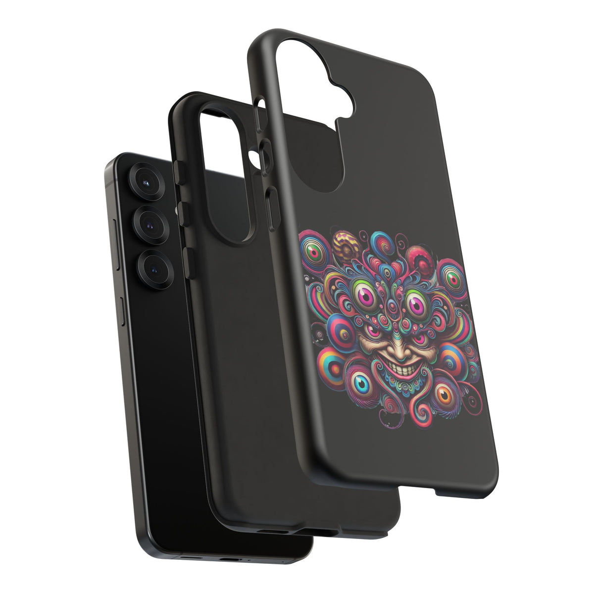 Psychedelic Smiling Eye Cluster Phone Case