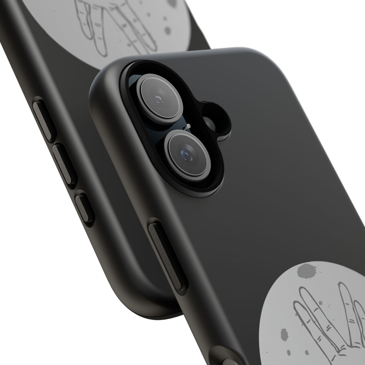 Spock Live Long Phone Case — Vulcan Salute Moon Graphic