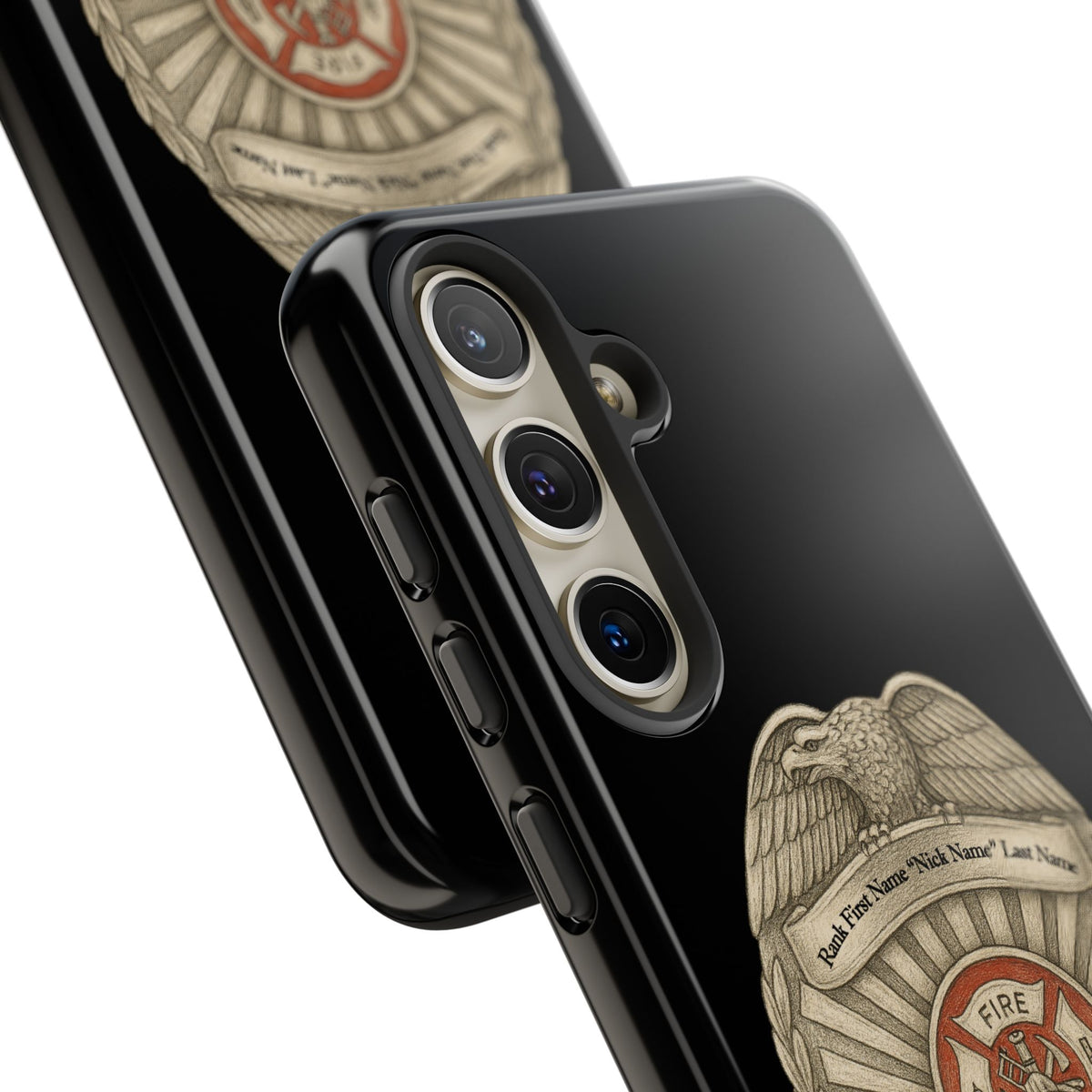 Firefighter Badge Phone Case – Personalized Dept. Emblem Tough Case