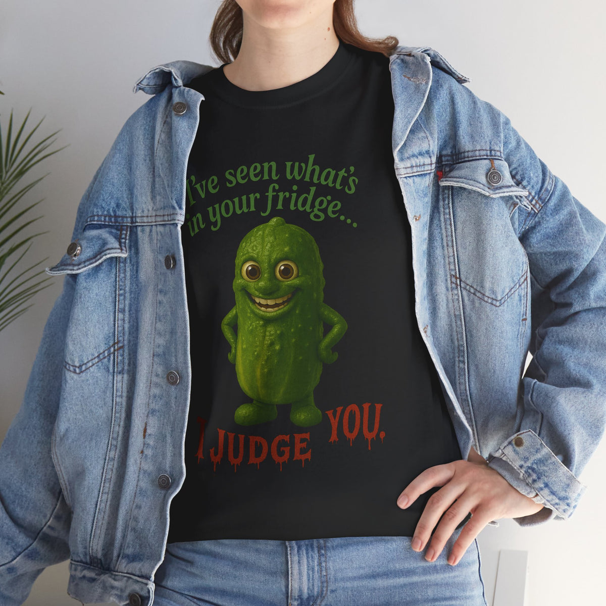 Judgmental Pickle – Funny Fridge T-Shirt