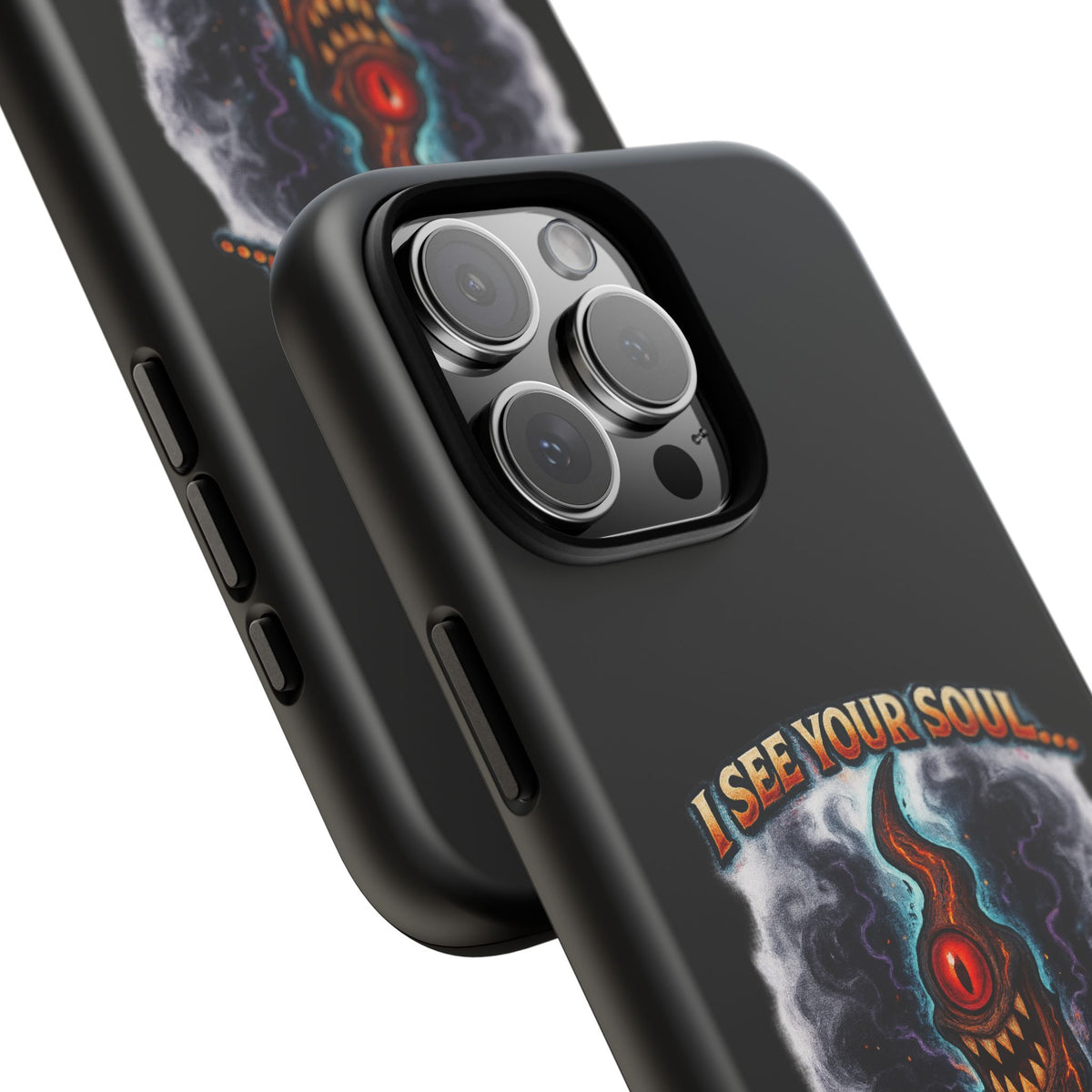 Phone Case — "I See Your Soul and It’s Disappointing" Dark Horror Graphic